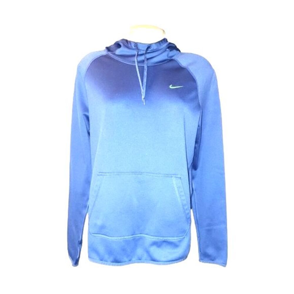 Nike Dri-Fit Purple-Blue Fleece Long Sleeve Hoodie Size M